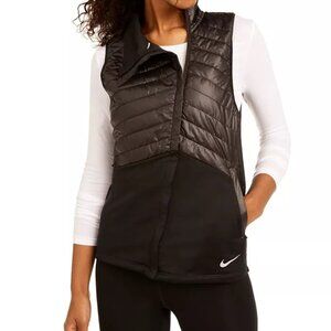 Nike Women's Essential Quilted Running Vest in Black NWOT